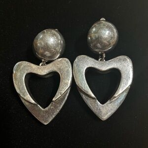 Chunky Heart Shaped Simon Sebbag Earrings